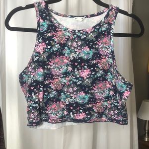 Floral Tank Crop Top